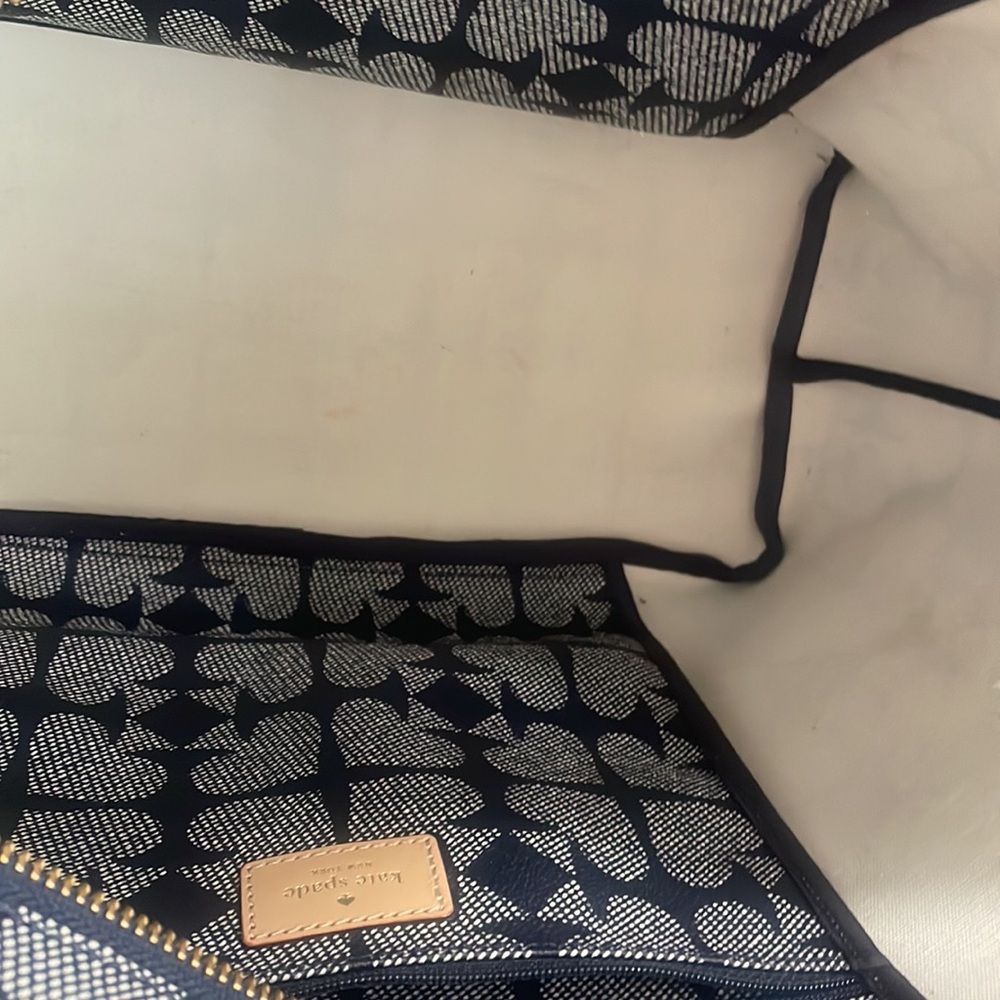 Kate Spade navy and white tote bag - Picture 8 of 8